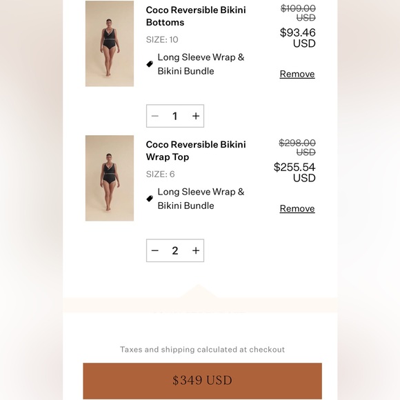 NWT sz 6 Baiia Coco One Shoulder High Waisted Bikini Reversible Swimsuit 3pc - Picture 12 of 12